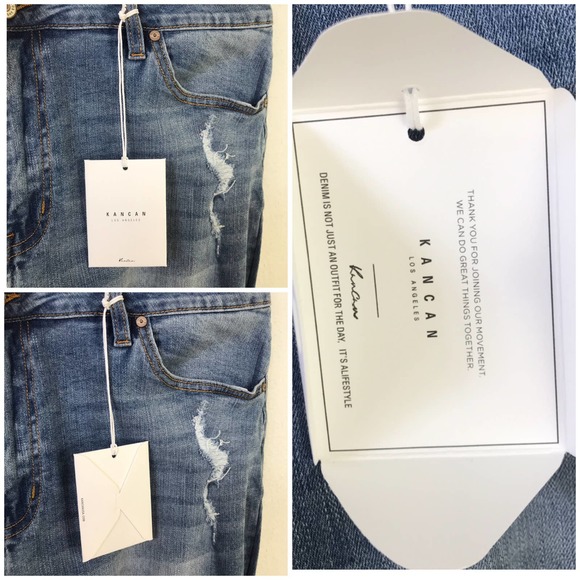 NWT KanCan Lori Mid Rise Ankle Distressed Raw Hem Skinny Jeans Plus Size 3XL/20W - Picture 11 of 15